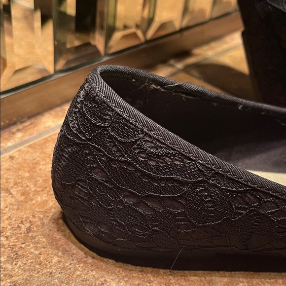 New American Eagle Outfitters Black Lace Flats - Picture 5 of 7